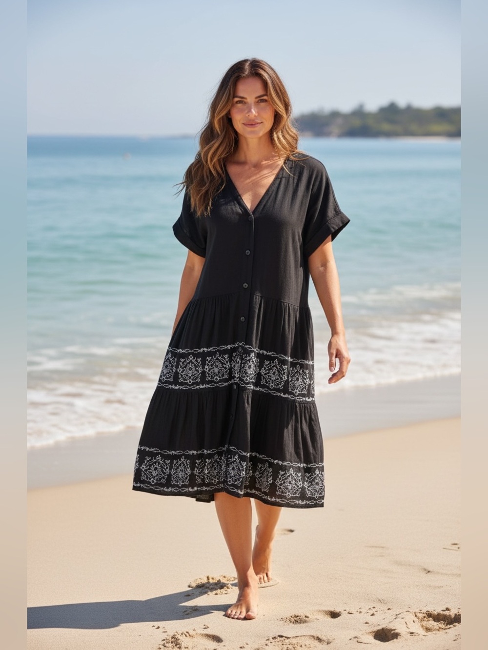 next Black Linen-Blend Top with Subtle Texture | PTP- 20” W- 18” | L- 36